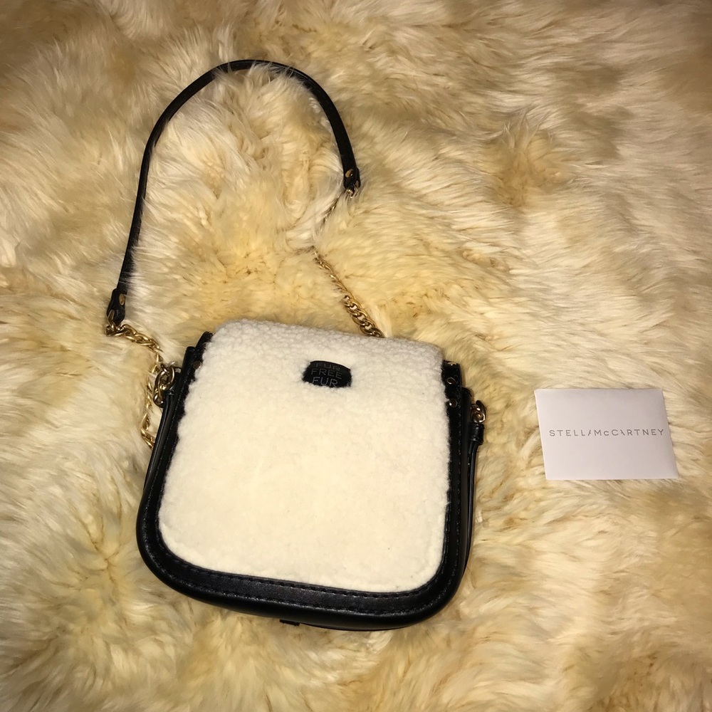 FINAL.Stella McCartney Shearling Fur Crossbody - Picture 6 of 8